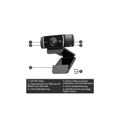 Logitech HD Pro Webcam C922 - Superior Video Quality & Professional Streaming Experience!